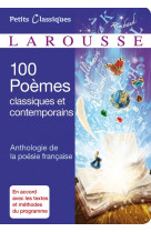 100 poemes classiques et contemporains -anthologie de la poesie francaise