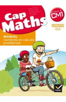 Cap maths cm1 ed. 2017 - livre eleve nombres et calculs  + cahier geometrie + dico maths