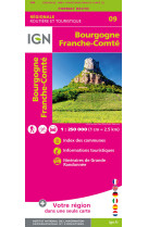 Nr09 bourgogne franche-comte  1/250 000