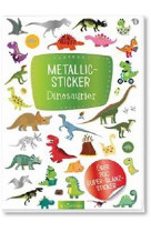Autocollants metalliques dinosaures