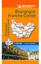 Carte routière et touristique mini cr bourgogne franche comte