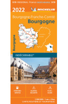 Carte régionale bourgogne 2022