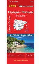 Carte nationale espagne, portugal 2023