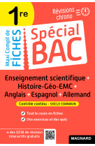 Special bac maxi compil de fiches controle continu 1re bac 2024 - tout le programme en 191 fiches, c