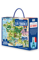 Voyage decouvre explore la france - coffret puzzle