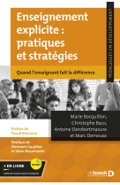 Enseignement explicite : pratiques et stratégies