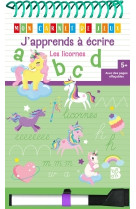 J'apprends à écrire avec les licornes