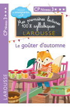 Premières lectures syllabiques - cp niveau 3 - le goûter d'automne