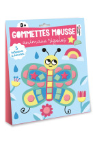 Gommettes mousse - animaux rigolos - pochette avec accessoires