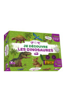 Je découvre les dinosaures - coffret avec lampe et kit excavation