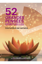 52 grandes pensées spirituelles - une lumière par semaine