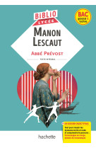 Bibliolycée - manon lescaut, abbé prévost (bac 1res générale et technologiques) - bac 2025