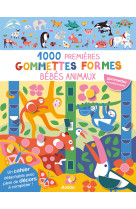 Mes tout premiers autocollants - 1000 premières gommettes formes - bébés animaux