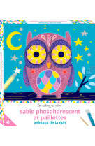 Sables phosphorescents et paillettes animaux de la nuit