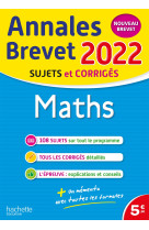 Annales brevet 2022 maths