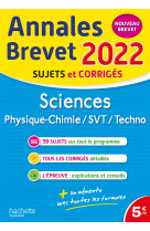 Annales brevet 2022 sciences