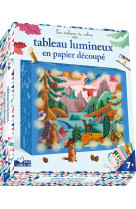 Tableau lumineux en papier découpé - coffret avec accessoires