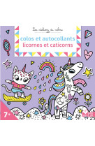 Colos et autocollants licornes et caticorns