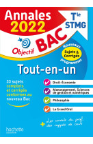 Annales bac 2022 -  stmg tout-en-un - nouveaux programmes