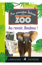 Premières lectures une saison au zoo - ce1 au  revoir, boubou !