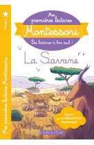 Premières lectures montessori - dans la savane