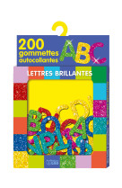 Gommettes lettres maj. brill.