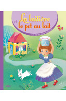 Livre fable laitiere pot lait