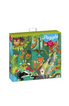 Ma boite a puzzle 12p animaux