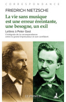 La vie sans musique est une erreur, une besogne éreintante, un exil - lettres à peter gast