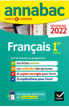 Annales du bac annabac 2022 français 1re technologique