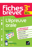 Fiches brevet - l'épreuve orale 3e brevet 2025