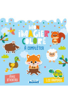 Mon p'tit hemma - mon imagier coloré à compléter - les animaux - avec stickers