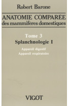 Anatomie comparãe des mammifãres domestiques. tome 3: splanchnologie i, 4e ãd