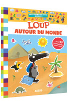 Mes autocollants malins - loup autour du monde