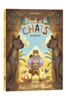 Blanche et les chats en égypte