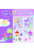 Fées, sirènes et licornes - déco vitre