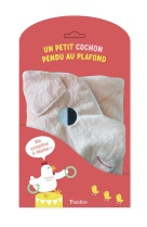 Un petit cochon pendu au plafond