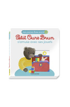 Petit ours brun s'amuse avec ses jouets - mon premier livre animé