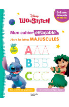 Disney - lilo et stitch - mon cahier effaçable - j'écris les lettres majuscules (3 - 6 ans)