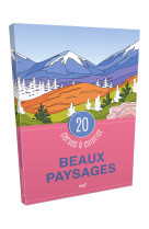 Beaux paysages - 20 cartes à colorier