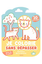 Coloriages fluo - animaux de la savane