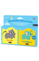 Mes premiers livres de bain - petit hippo - petit éléphant