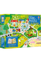 à la ferme - coffret livre et puzzle - dès 5 ans