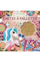 Cartes à pailleter licornes et animaux magiques