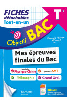 Objectif bac fiches tout-en-un tle  spé physique-chimie + spé svt + philo + grand oral