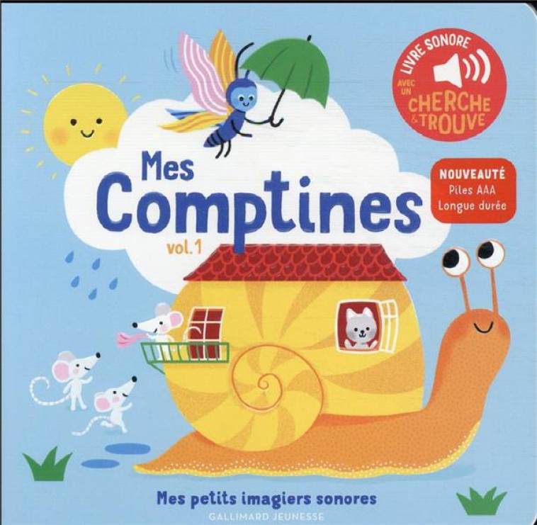 MES COMPTINES - VOL01 - DES SONS A ECOUTER, DES IMAGES A REGARDER - FOUQUIER - GALLIMARD