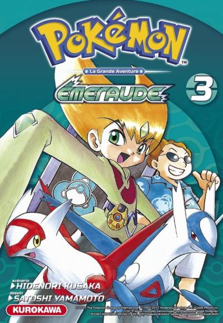 POKEMON ROUGE FEU ET VERT FEUILLE EMERAUDE - TOME3 - VOL03 - KUSAKA/YAMAMOTO - Kurokawa