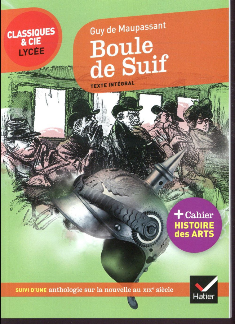 BOULE DE SUIF - SUIVI D-UN PARCOURS SUR L-ART DE LA NOUVELLE AU XIXE SIECLE - MAUPASSANT GUY - HATIER SCOLAIRE