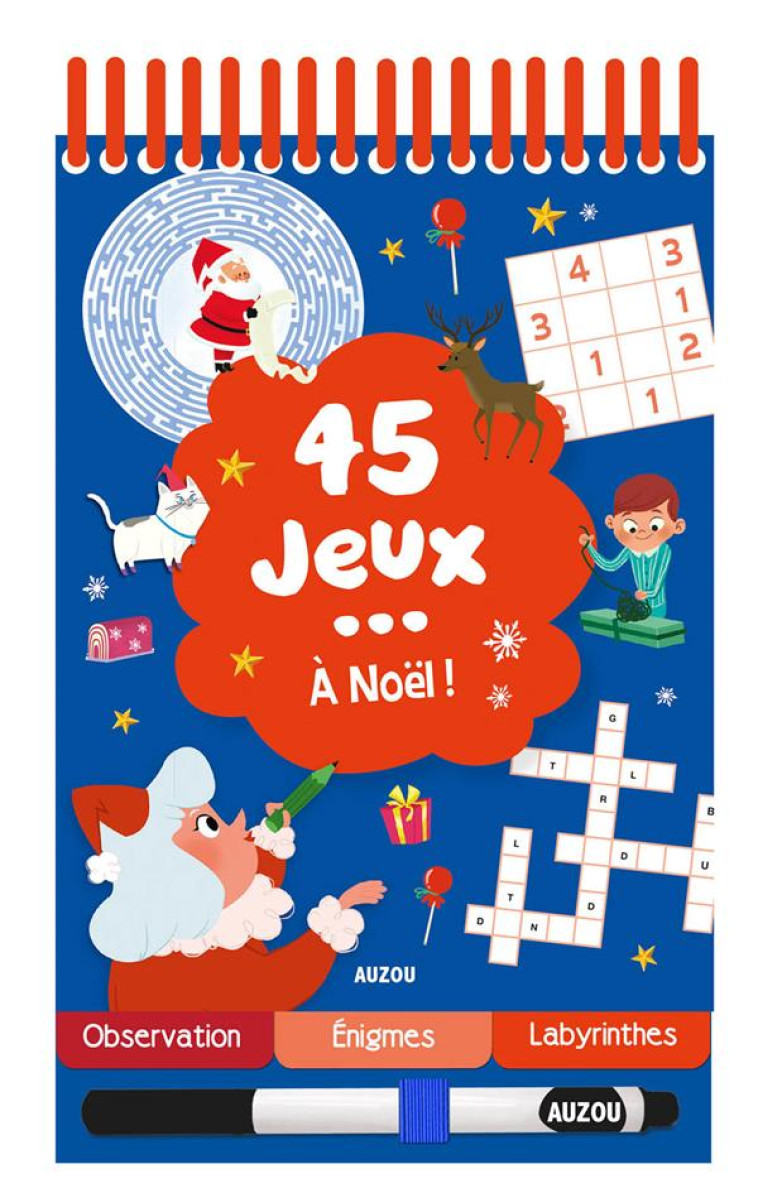 45 JEUX A NOEL - NOUVELLE EDITION - XXX - PHILIPPE AUZOU