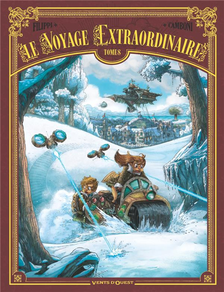 LE VOYAGE EXTRAORDINAIRE - TOME 08 - CYCLE 3 - VINGT MILLE LIEUES SOUS LES GLACES 2/3 - FILIPPI/CAMBONI - VENTS D'OUEST